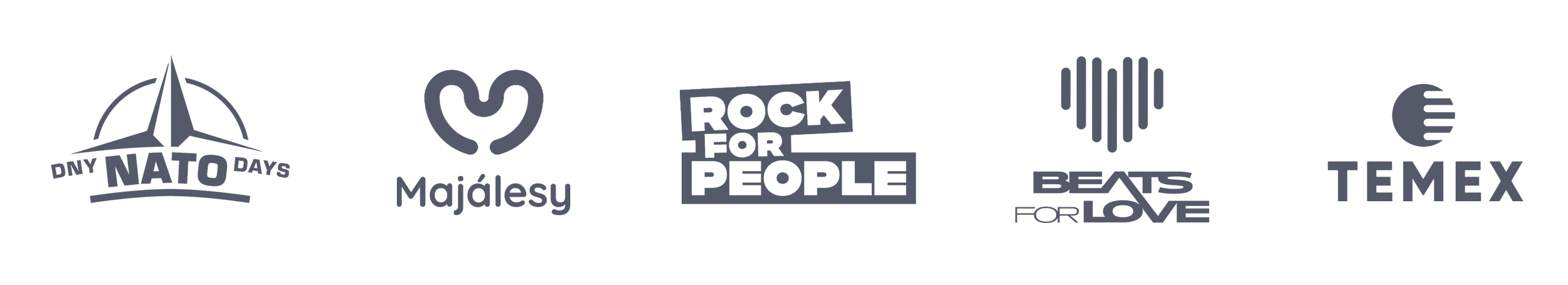 Dny Nato | Majálesy | Rock for People | Beats for Love | Temex